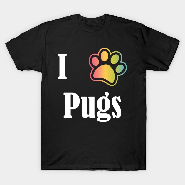 I Heart Pugs | I Love Pugs T-Shirt by jverdi28